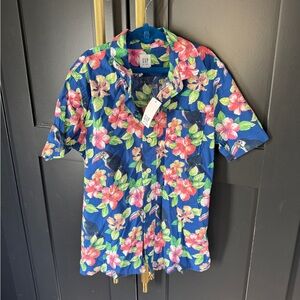 GAP Kids Colorful Floral Shirt